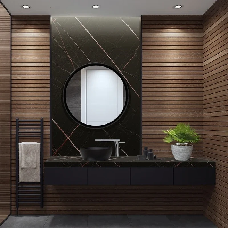 Hotel Room Black Marble