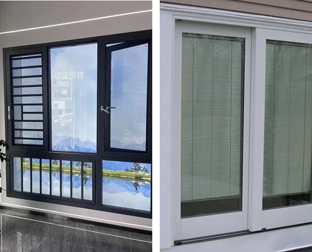 black window frame vinyl wrap with a decorative mountain and white window vinyl wrap