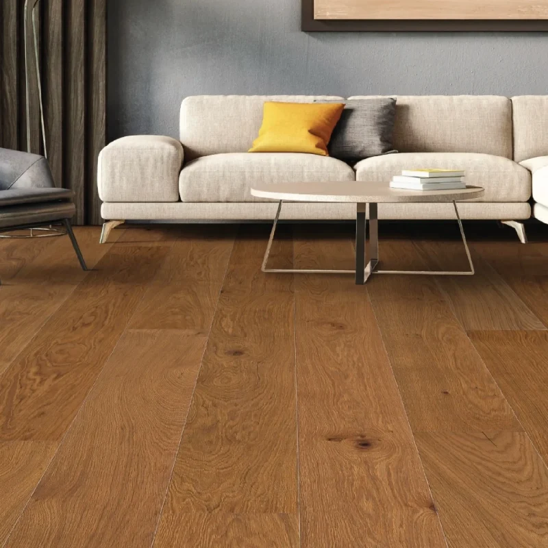 brown, wide-plank vinyl floor wrap with a natural wood grain texture