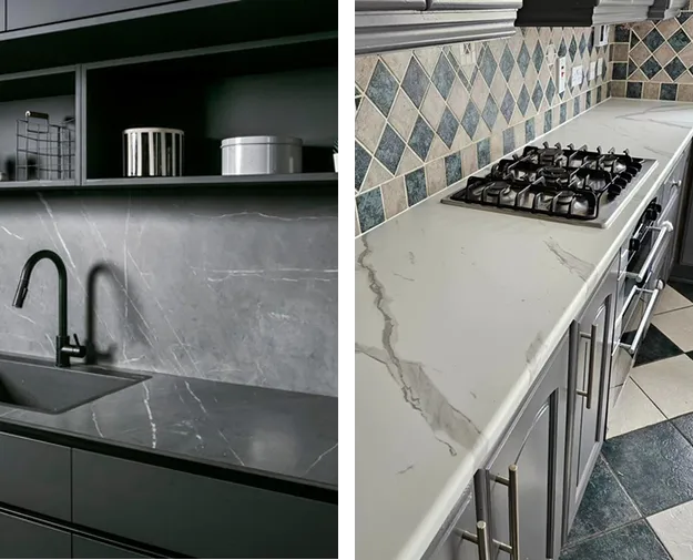 light gray and white veined marble patterned vinyl wrap